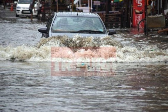 Rain floods Tripura Capital City Rain floods Tripura Capital City